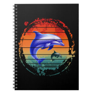 Carnet Dauphins Créatures Marines Vintage