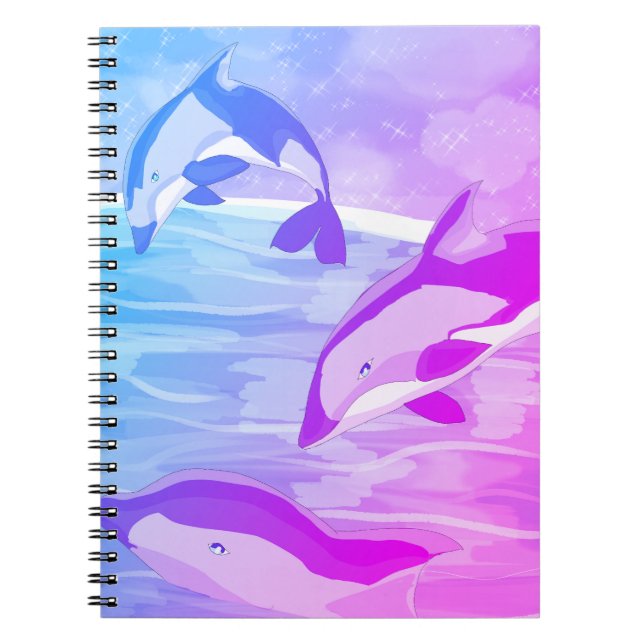 Carnet Dauphins Dusk (Devant)