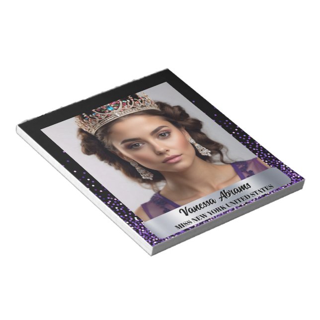 Carnet d'autographes Purple Glitz Shimmer Pageant (Incliné)
