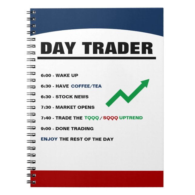 Carnet Day Trader Today Notebook (Devant)