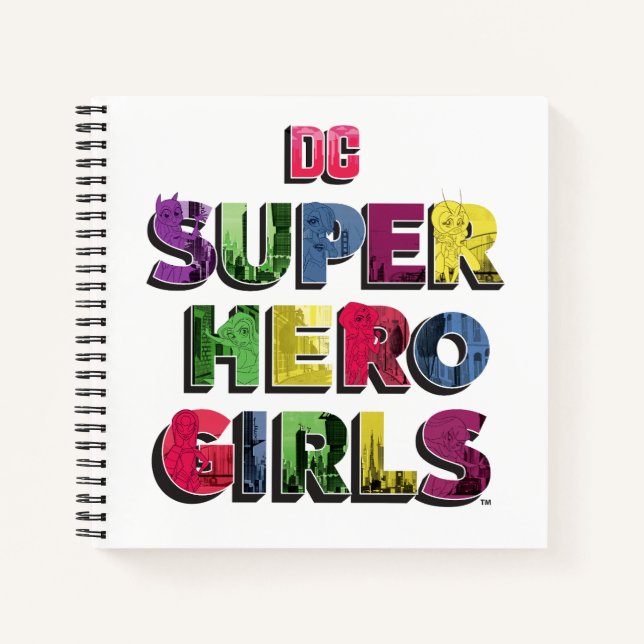 Carnet DC Super Hero Girls City Letters (Devant)