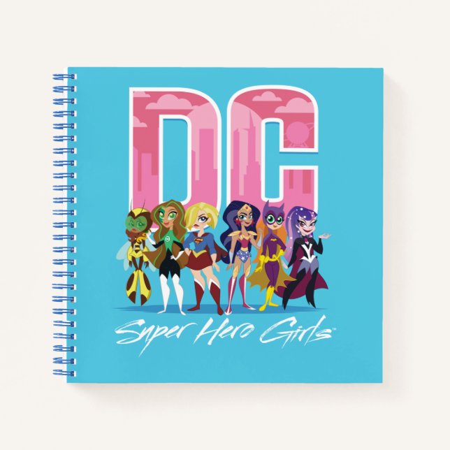 Carnet DC Super Hero Girls Lineup (Devant)