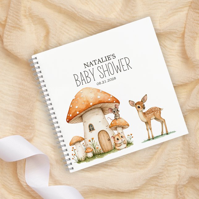 Carnet de Baby Shower Animaux de la Forêt Bohème (Créateur téléchargé)