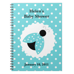 Carnet de Baby shower de Ladybug Turquoise