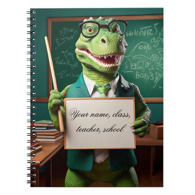 Carnet de bébé - Mettez votre nom - Dinosaur ensei (Devant)