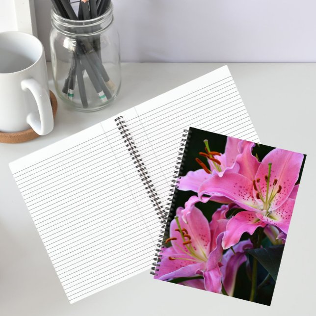 Carnet De belles fleurs de lys rose (In Situ)