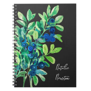 carnet de bleuets sauvages