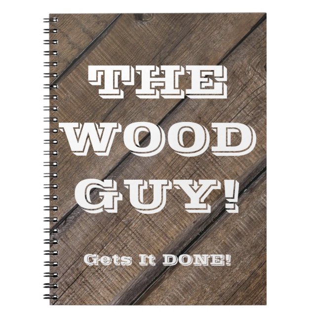 Carnet de bois Rustic Barque Bois Travailleur Char (Devant)