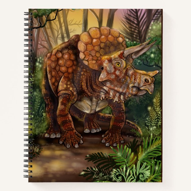 Carnet de bord de la forêt de Triceratops (Devant)