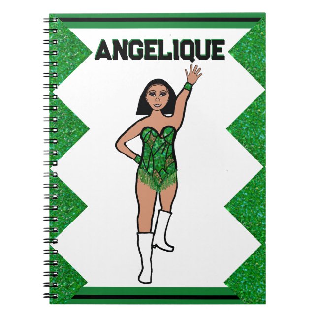 Carnet de bordure verte danseur n° 2 (Devant)