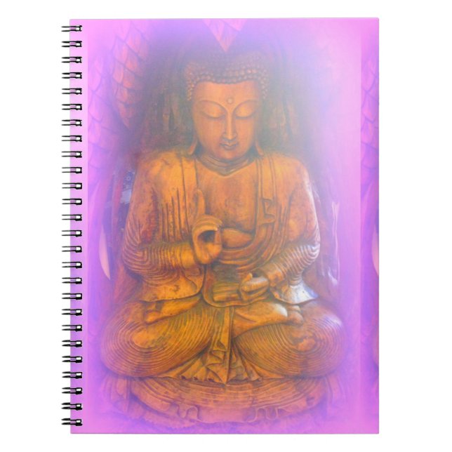 carnet de bouddha méditant d'aura violette (Devant)