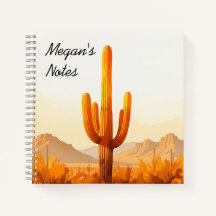 Carnet de cactus aquarelle