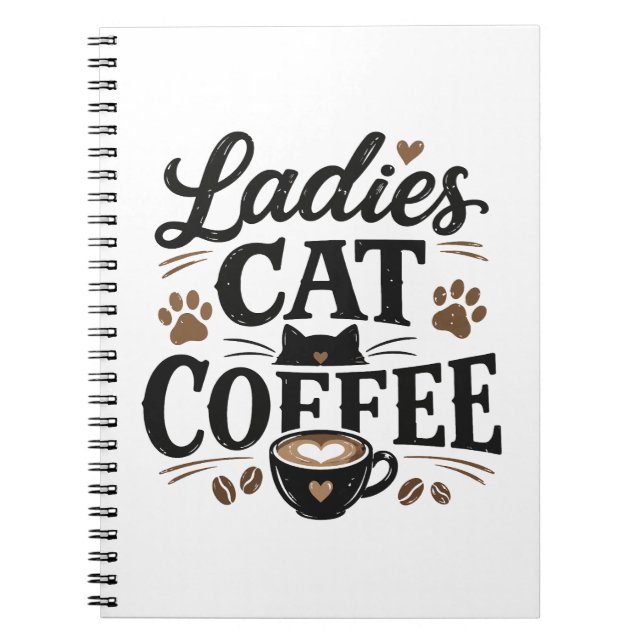 Carnet de café pour dames – Journal pour amoureux  (Devant)