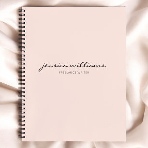 Carnet de calligraphie moderne minimaliste