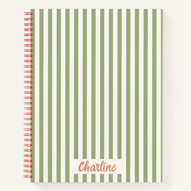 Carnet de calligraphie rouge rouge vert (Devant)