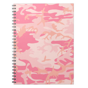 CARNET de camouflage rose clair