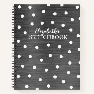 Carnet de carnet de croquis pour artiste gris mono