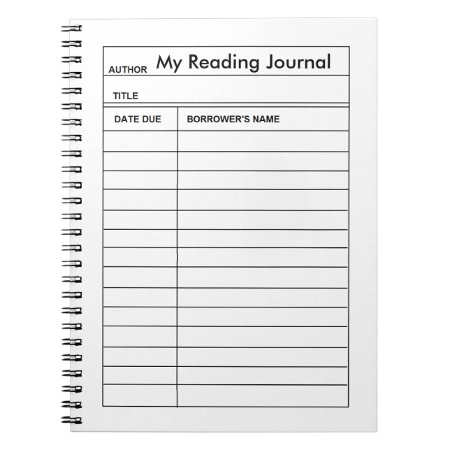 Carnet "de carte de bibliothèque" (Devant)