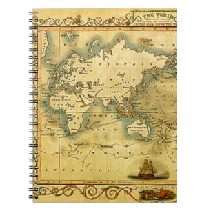 Carnet de carte de l'ancien monde