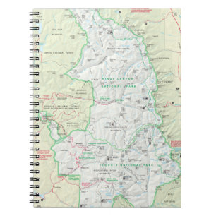 Carnet de carte de séquoia/Rois Canyon