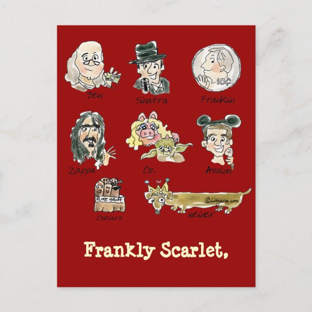 Carnet de Cartons Franchement Scarlet Funny Cartes (Devant)