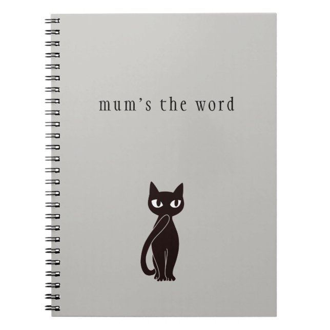 Carnet de chat noir ver.2 (Devant)