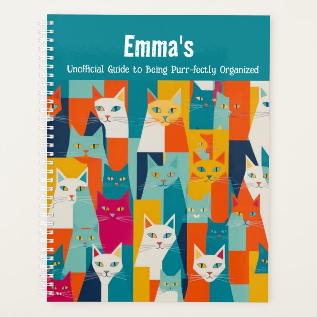 Carnet de chat parfaitement organisé (Devant)