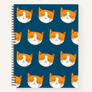Carnet de chats doux et dormant