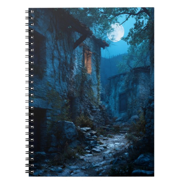 Carnet de chemin de village abandonné sur la Lune (Devant)