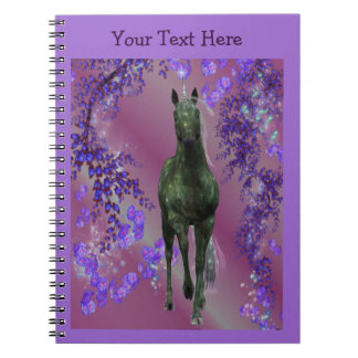 Carnet de Cheval d'Imaginaire de licorne noire