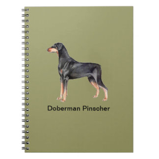 Carnet de chien de Pinscher de dobermann