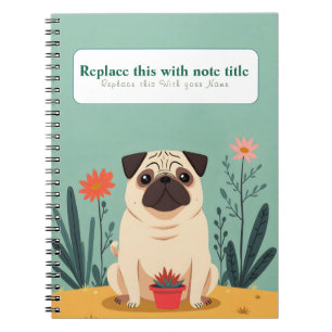 Carnet de chien personnalisé Cute Kawaii