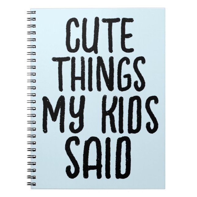 CARNET DE CHOSES MIGNONNES DITES PAR MES ENFANTS (Devant)