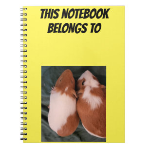 Carnet de cochon de Guinée personnalisable