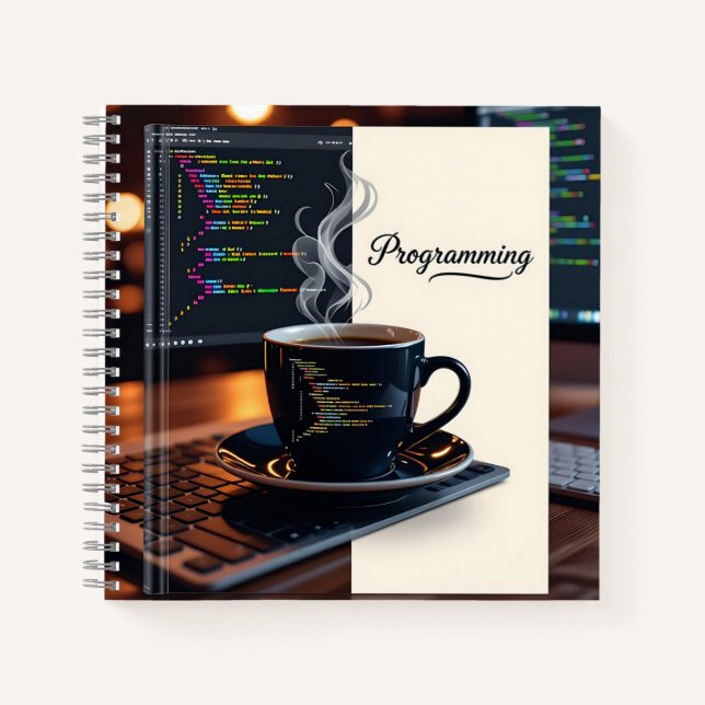 Carnet de code de café de programmation personnali (Devant)