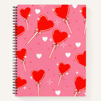 Carnet de coeur de la fête de Valentines