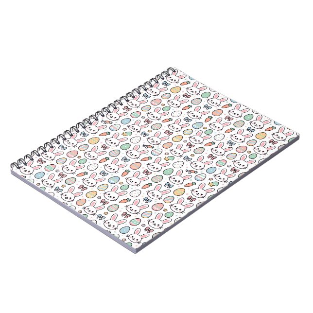 Carnet de cœur de Pâques Lapin Kawaii (Côté gauche)