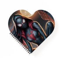 Carnet de coeur gothique Spider Hero