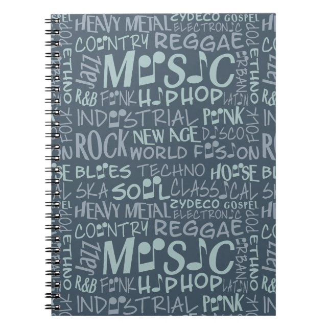 Carnet de collage Word des genres musicaux (Devant)