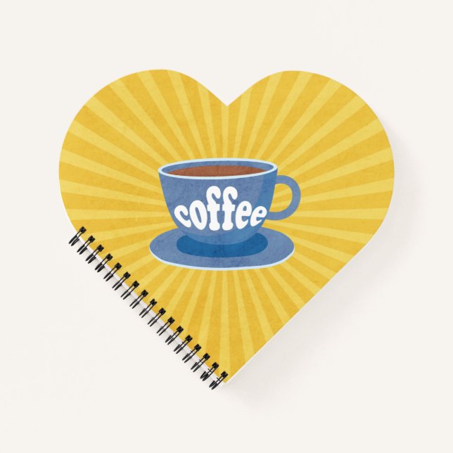 Carnet de conception de café rétro (Devant)