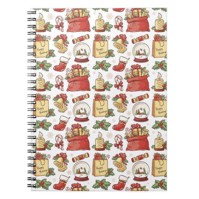 Carnet de conception Noël, hiver et Nouvel An (Devant)