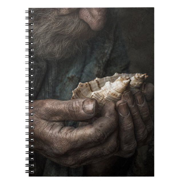 Carnet de coquillage patiné (Devant)