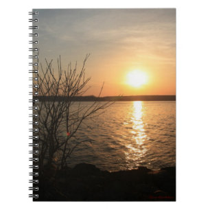 Carnet de coucher de soleil jaune
