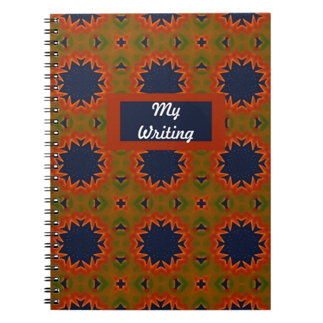 Carnet de couleur Motif géométrique (Devant)