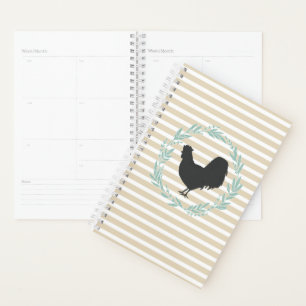 Carnet de couronne Silhouette Rooster