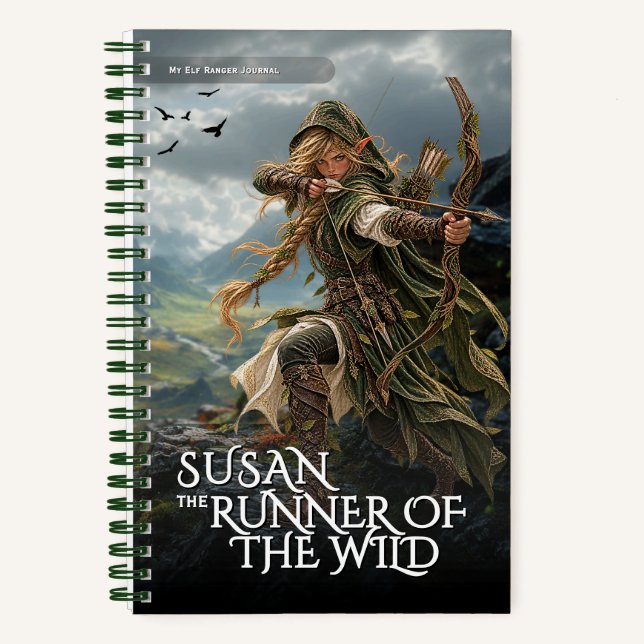 Carnet de course de l'elfe de fantasy (Recto)