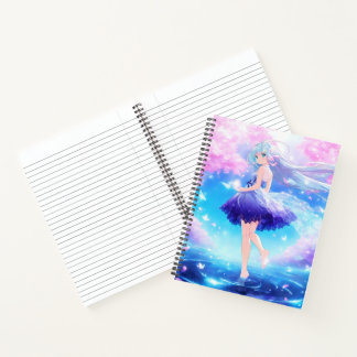 Carnet de couverture fille Anime mignonne