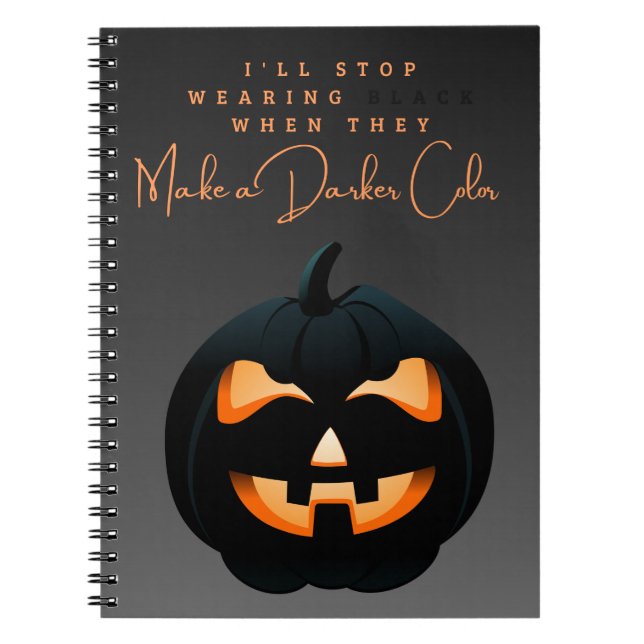 Carnet de couverture noire (Devant)