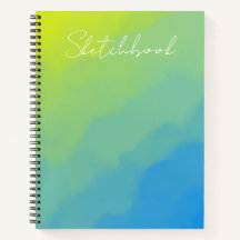 Carnet de croquis à dégradé de style impressionnis