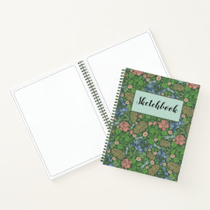 Carnet de croquis de jardin anglais vintage libell